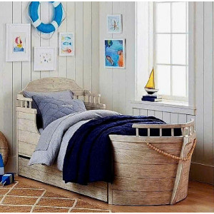 Pottery Pirate - 1m4 : Giường Cướp Biển - Màu Xám Khói